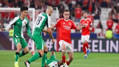 Benfica lose to Feyenoord in the 3rd round of the Champions League